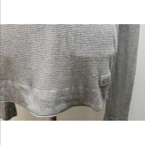 Diesel Tricot & Co Women Sweater Gray V-Neck XXL 100% Cotton Layering - Picture 6 of 9